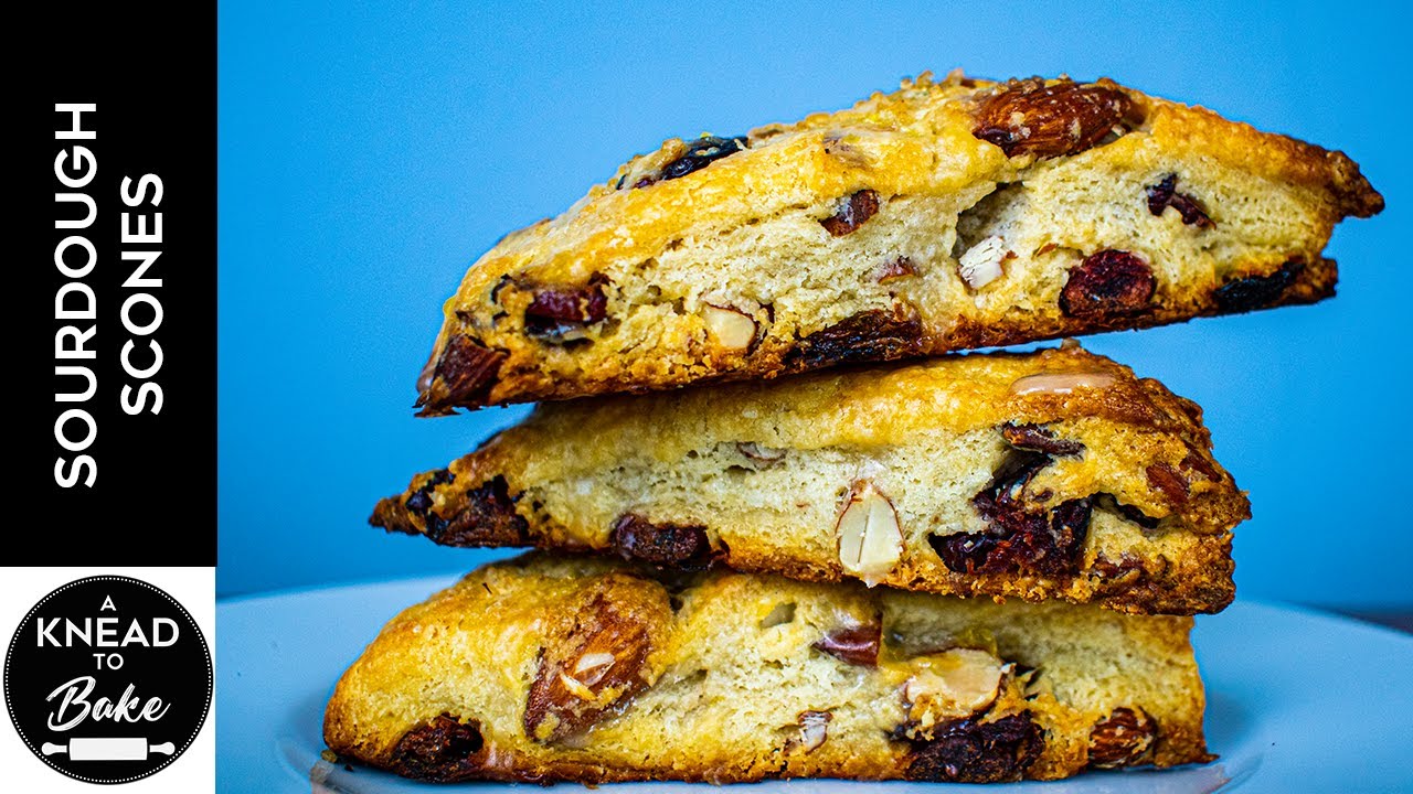 Sourdough Scones with Almonds & Dried Fruits