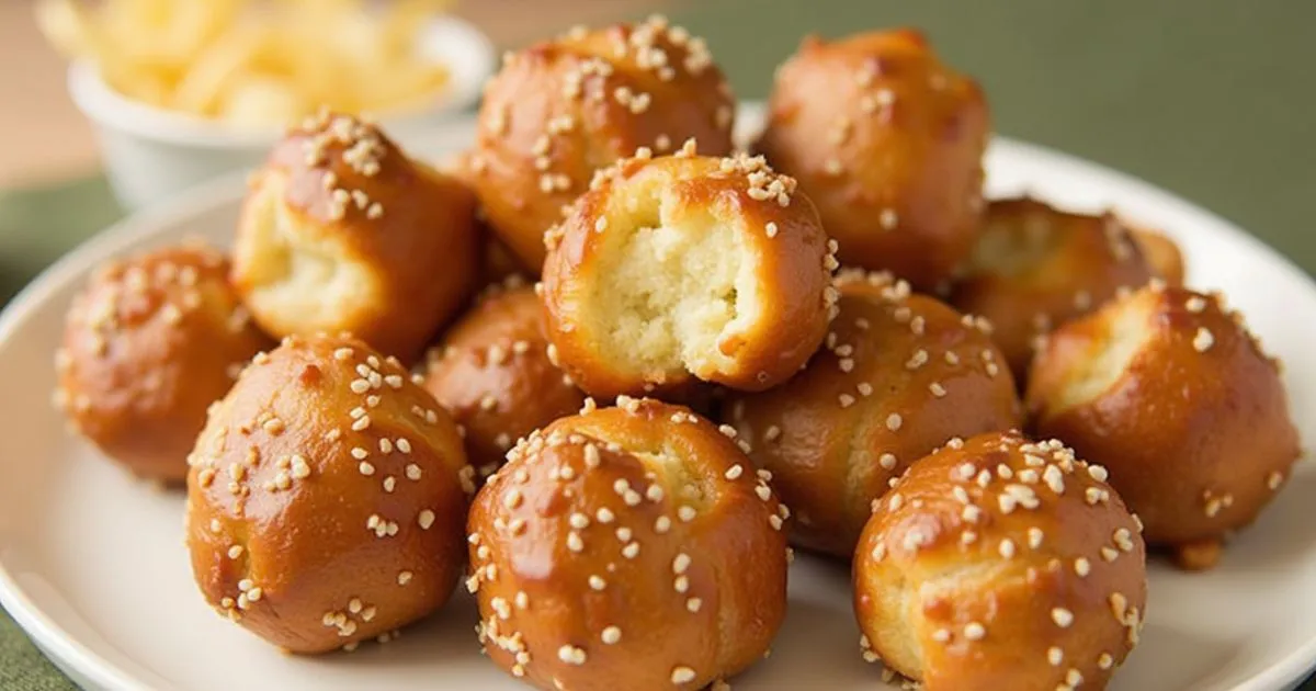 sourdough discard pretzel bites