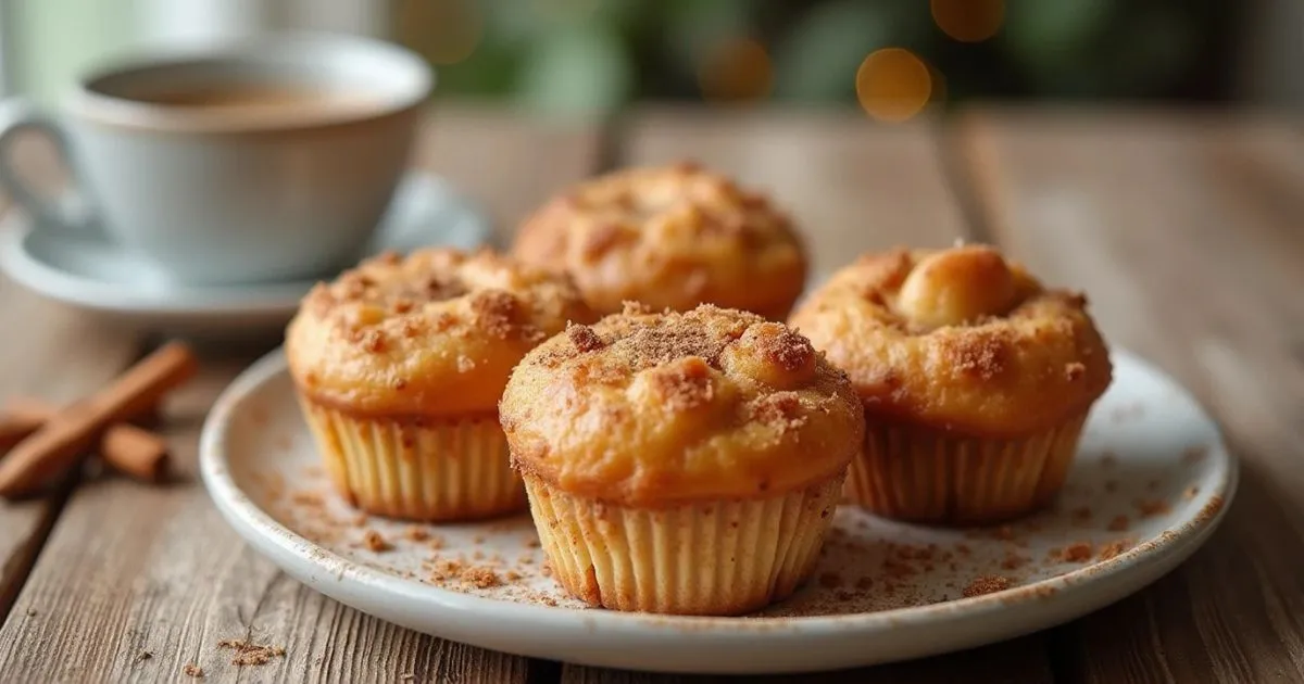 Vegetarian Cinnamon Sugar Donut Muffins