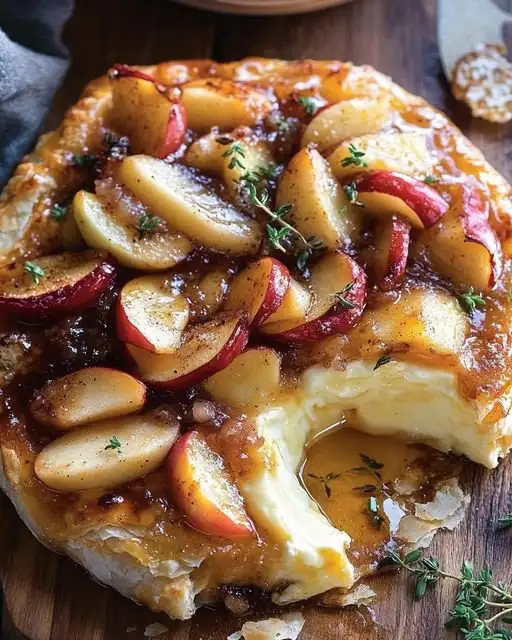 Baked Brie with Caramelized Apples 4 Baked Brie with Caramelized Apples