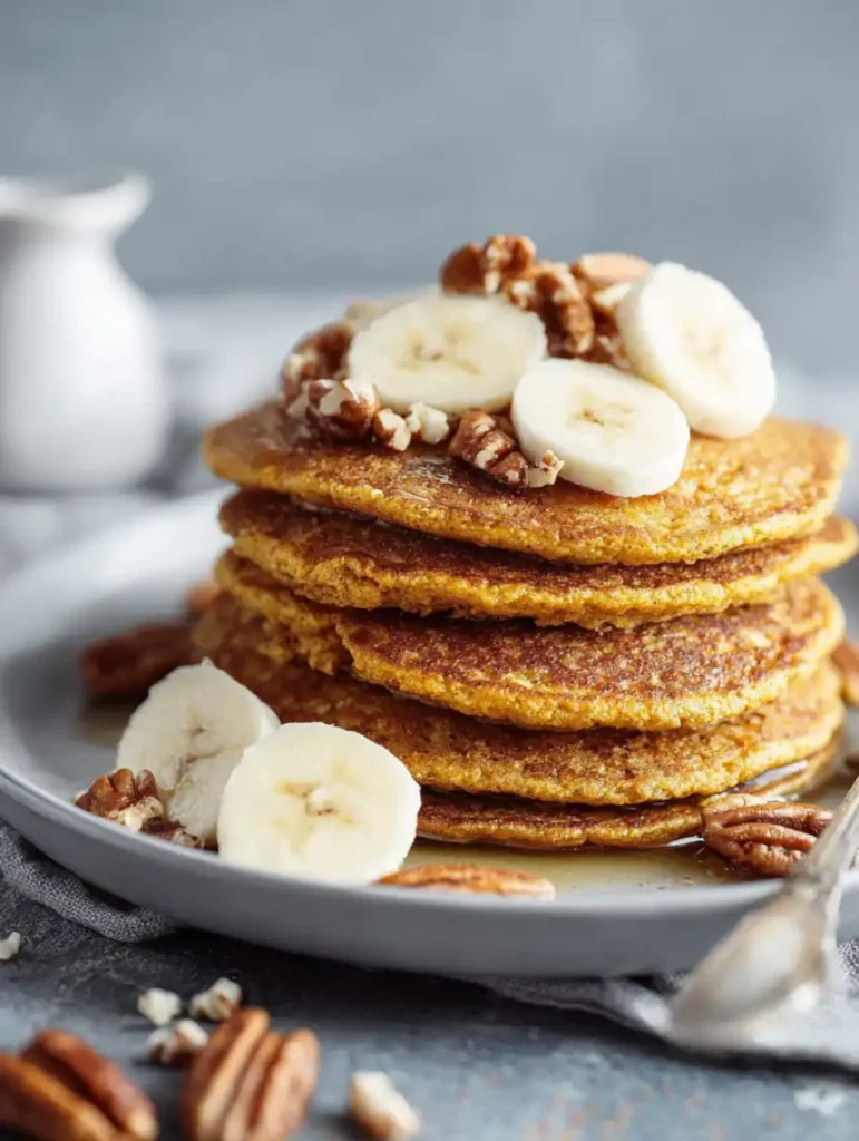 Blender Pumpkin Oatmeal Pancakes 2 Blender Pumpkin Oatmeal Pancakes