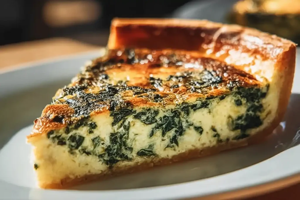 Cheesy Spinach Quiche Delight