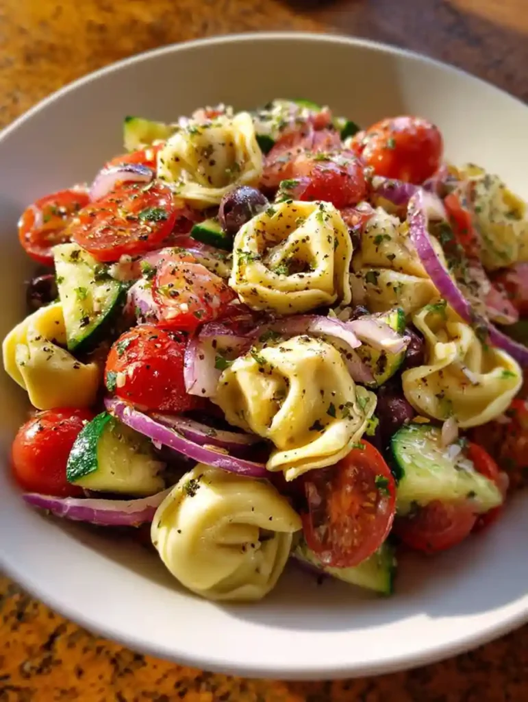 Garden Tortellini Pasta Salad 4 Garden Tortellini Pasta Salad