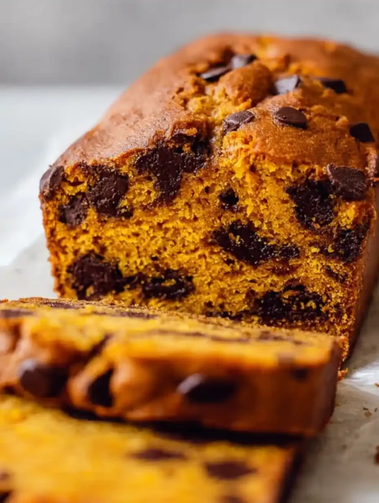 Pumpkin Chocolate Chip Bread 4 Moist Pumpkin Chocolate Chip Bread