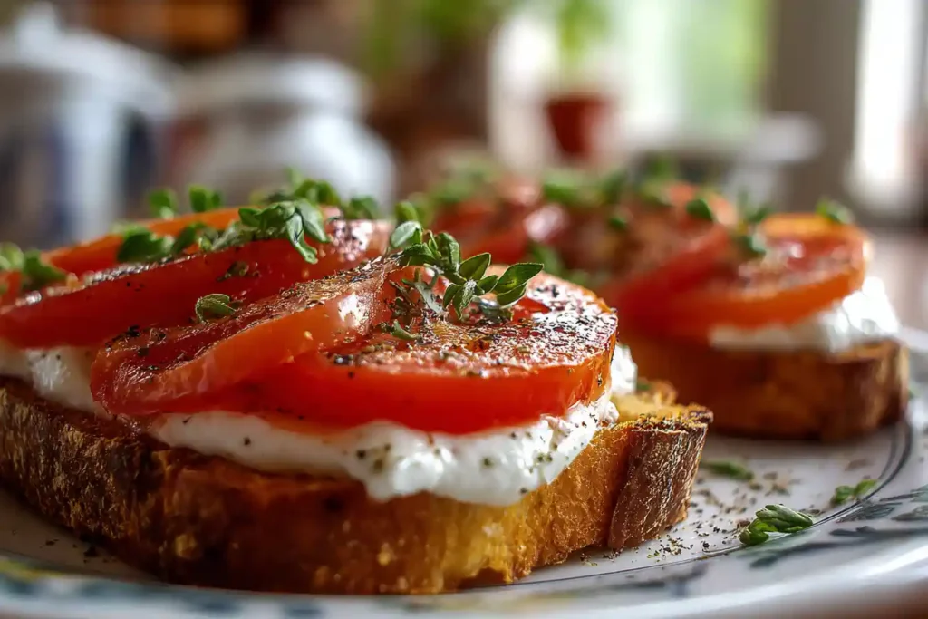 Ricotta & Tomato Sourdough Toast