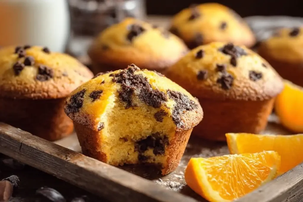 Zesty Orange Chocolate Muffins with a Sweet Twist