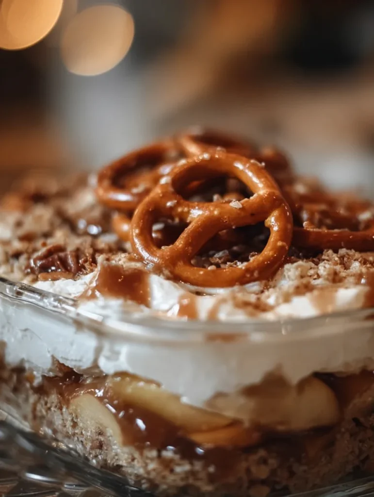 Apple Cinnamon Pretzel Salad 4 Apple Cinnamon Pretzel Salad
