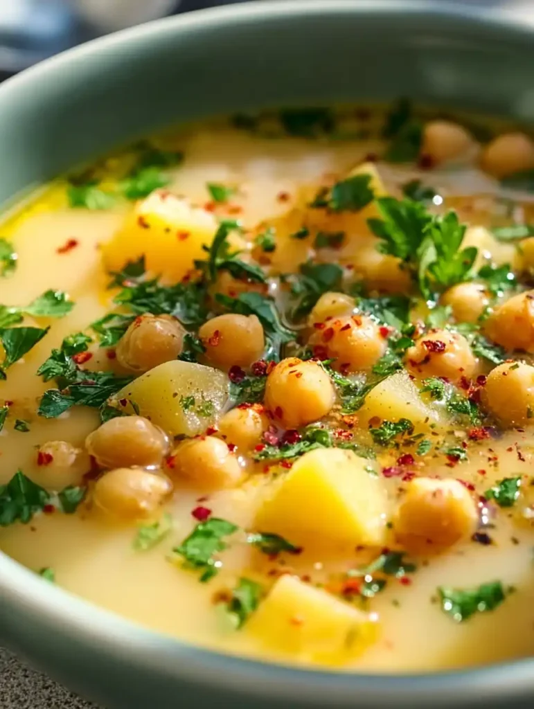 Warm Up with Creamy Chickpea Potato Soup A Bow of Comfort 4 Chickpea Potato Soup
