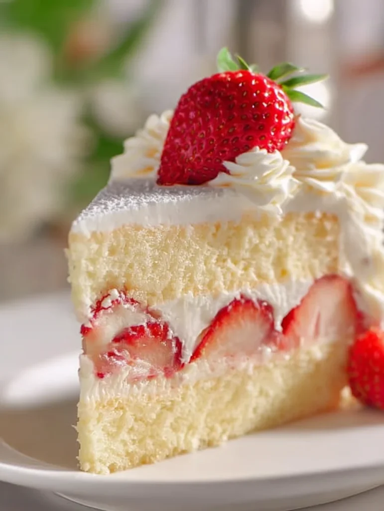 Indulge in This Fluffy Strawberry Cream Layer Cake Recipe for Any Occasion 4 Fluffy Strawberry Cream Cake