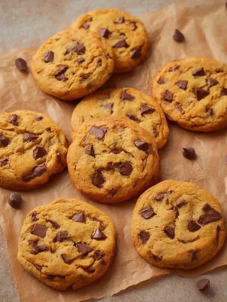Gooey Sourdough Pumpkin Chocolate Chip Cookies 4 Gooey Sourdough Pumpkin Chocolate Chip Cookies