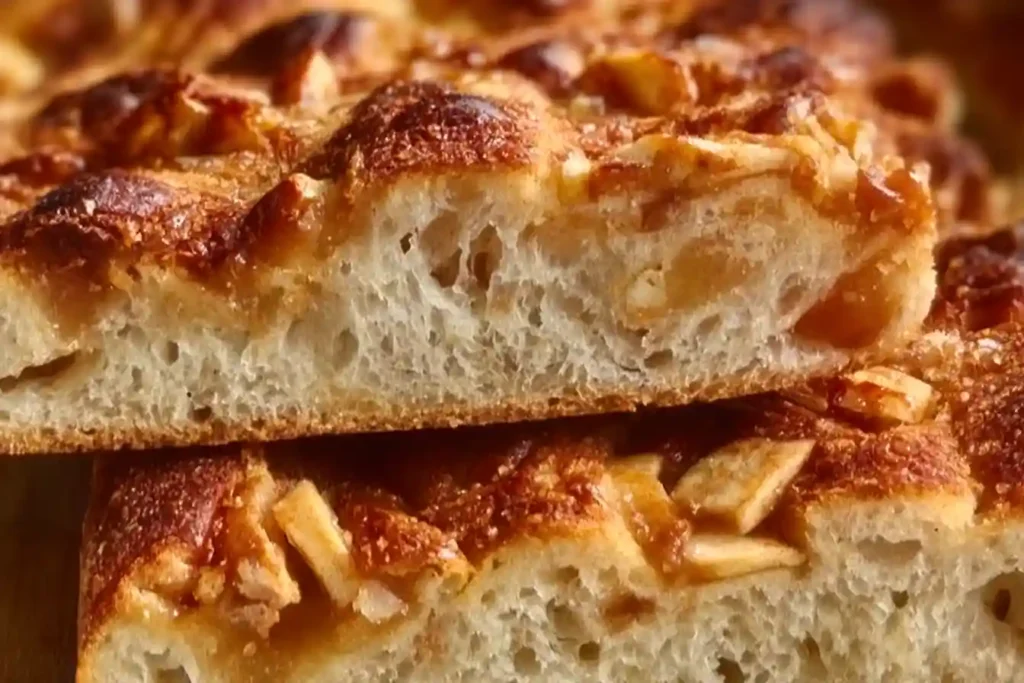 Homemade Caramel Apple Sourdough Focaccia Recipe