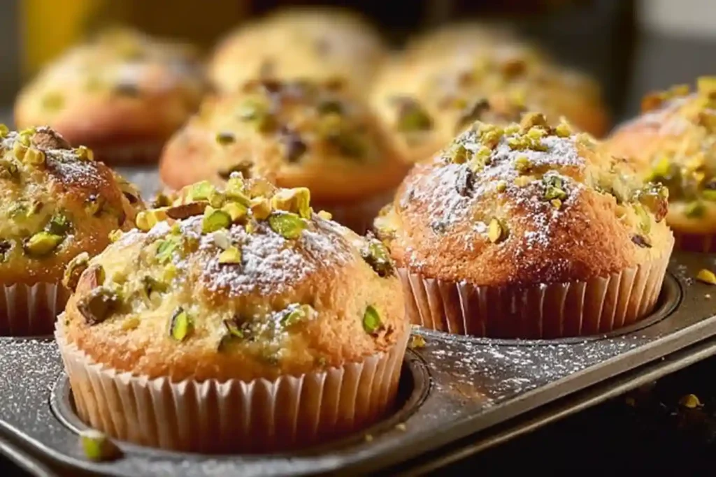 Indulge in Fluffy Jumbo Pistachio Muffins That Will Brighten Your Mornings!