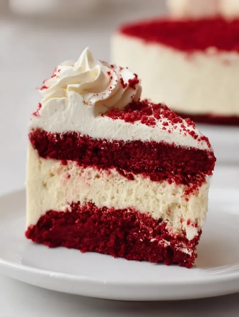 Indulge in Red Velvet Cheesecake: The Ultimate Showstopper Dessert! 4 Red Velvet Cheesecake
