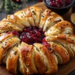 Savory Turkey and Cranberry Crescent Ring