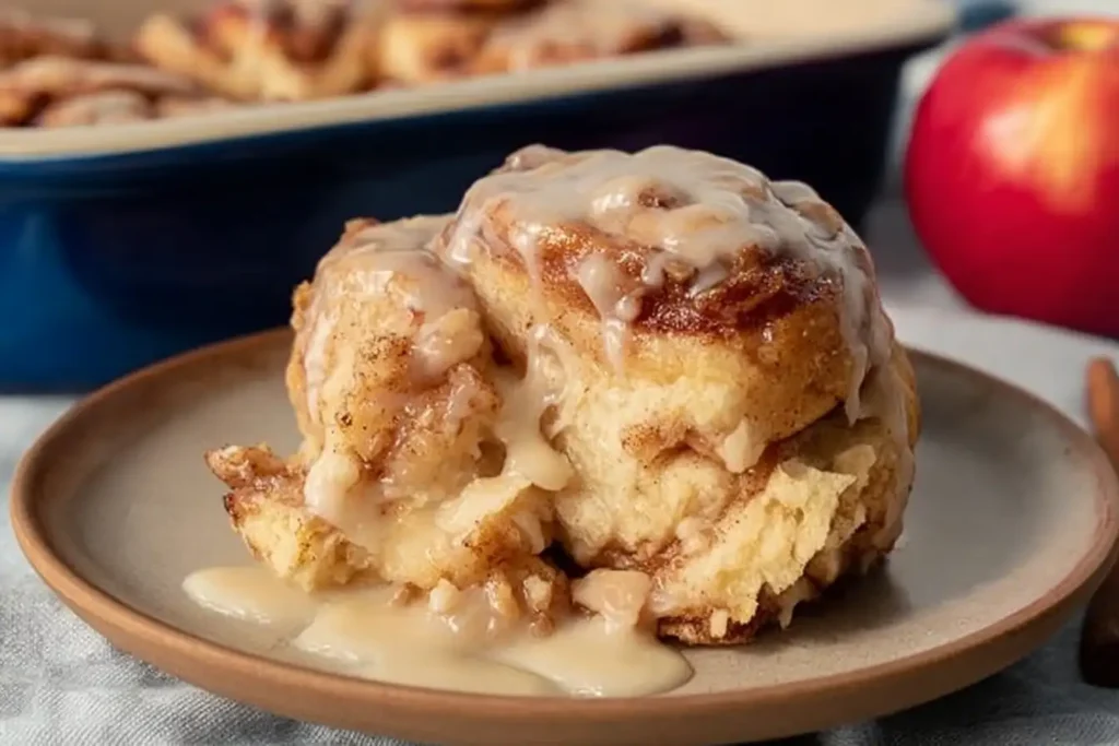 Sourdough Cinnamon Rolls with Apples