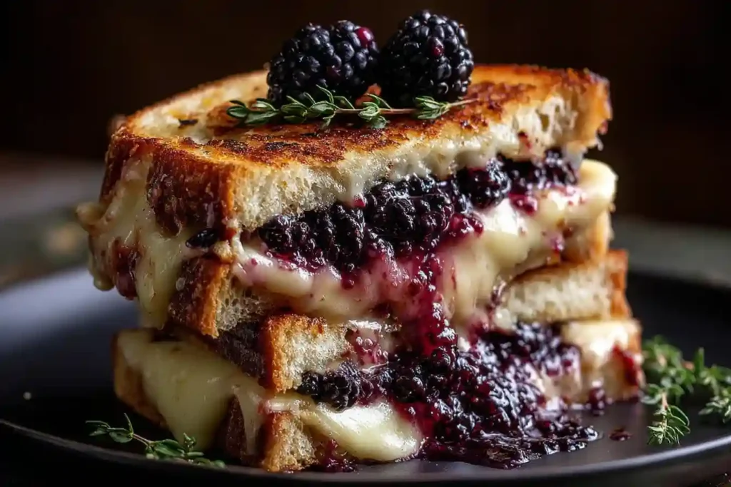 Blackberry Balsamic Grilled Cheese Bliss