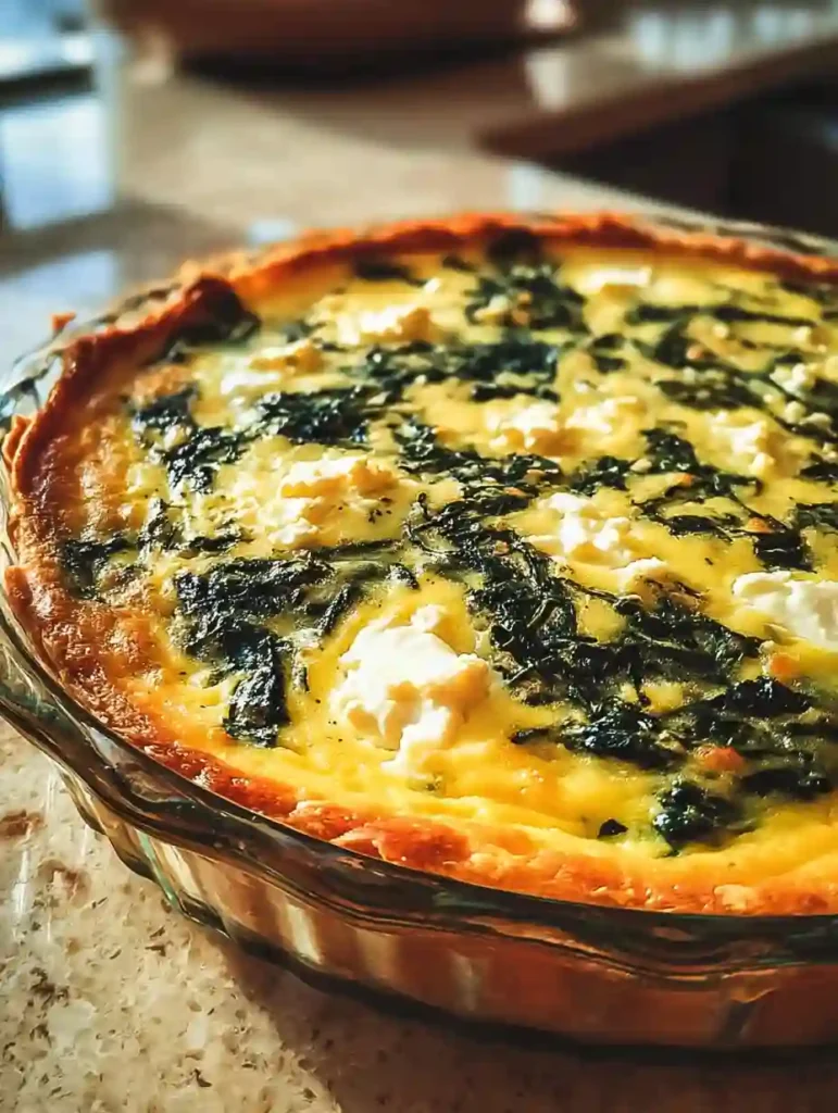 Delicious Crustless Spinach Quiche Recipe for Healthy Morning Meals 4 Crustless Spinach Quiche