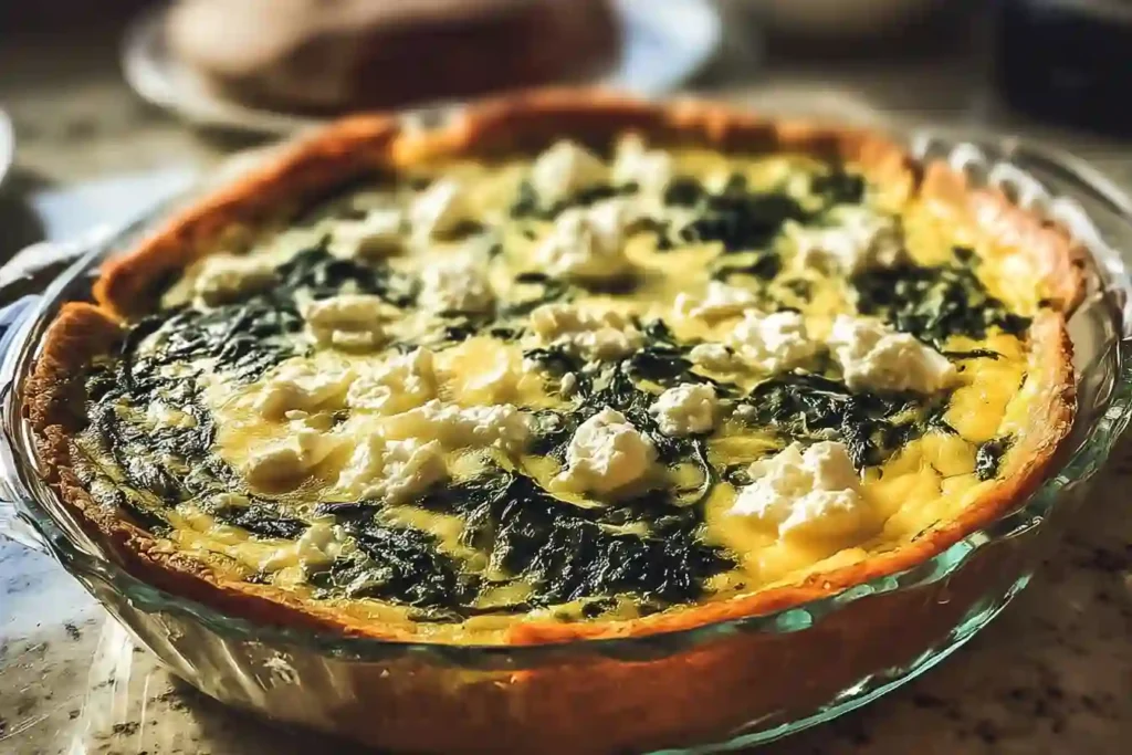 Crustless Spinach Quiche