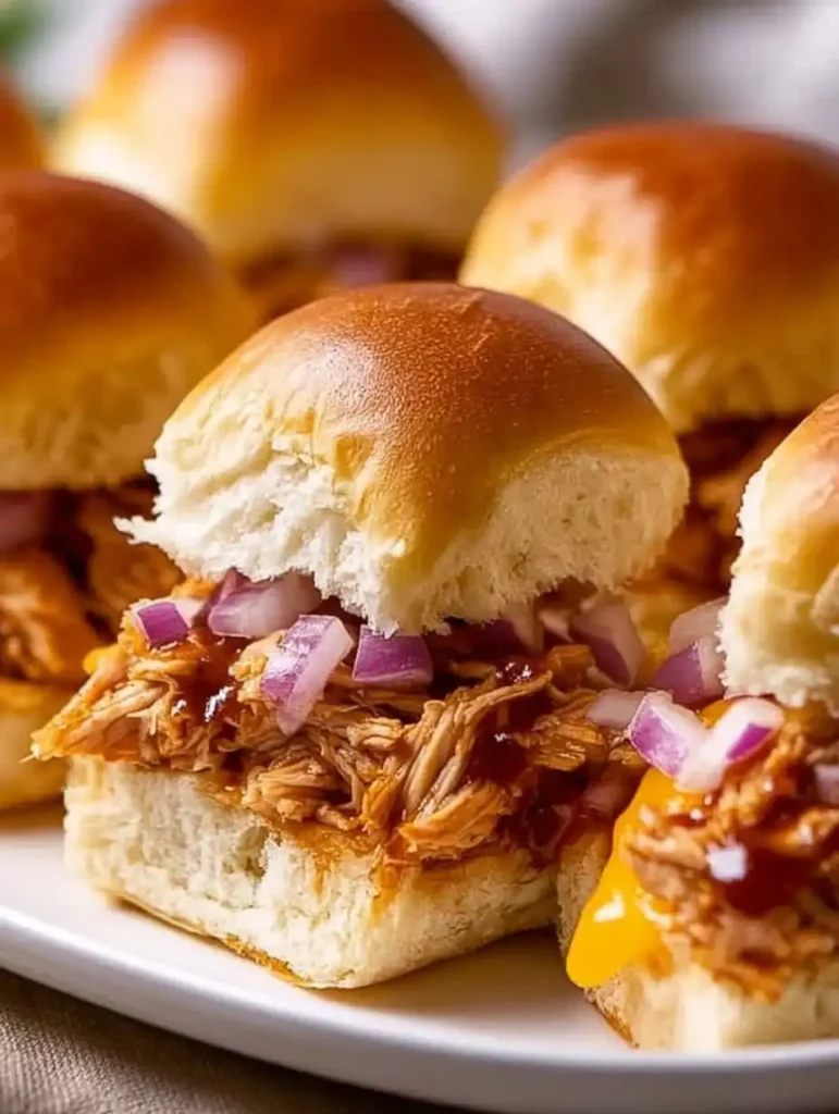 BBQ Chicken Sliders 4 BBQ Chicken Sliders