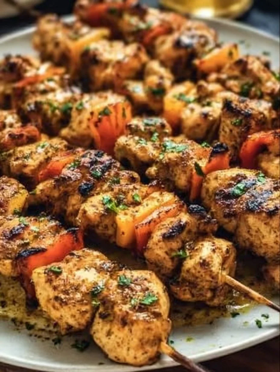 Grilled Chicken Skewers with Cowboy Butter 4 Grilled Chicken Skewers with Cowboy Butter