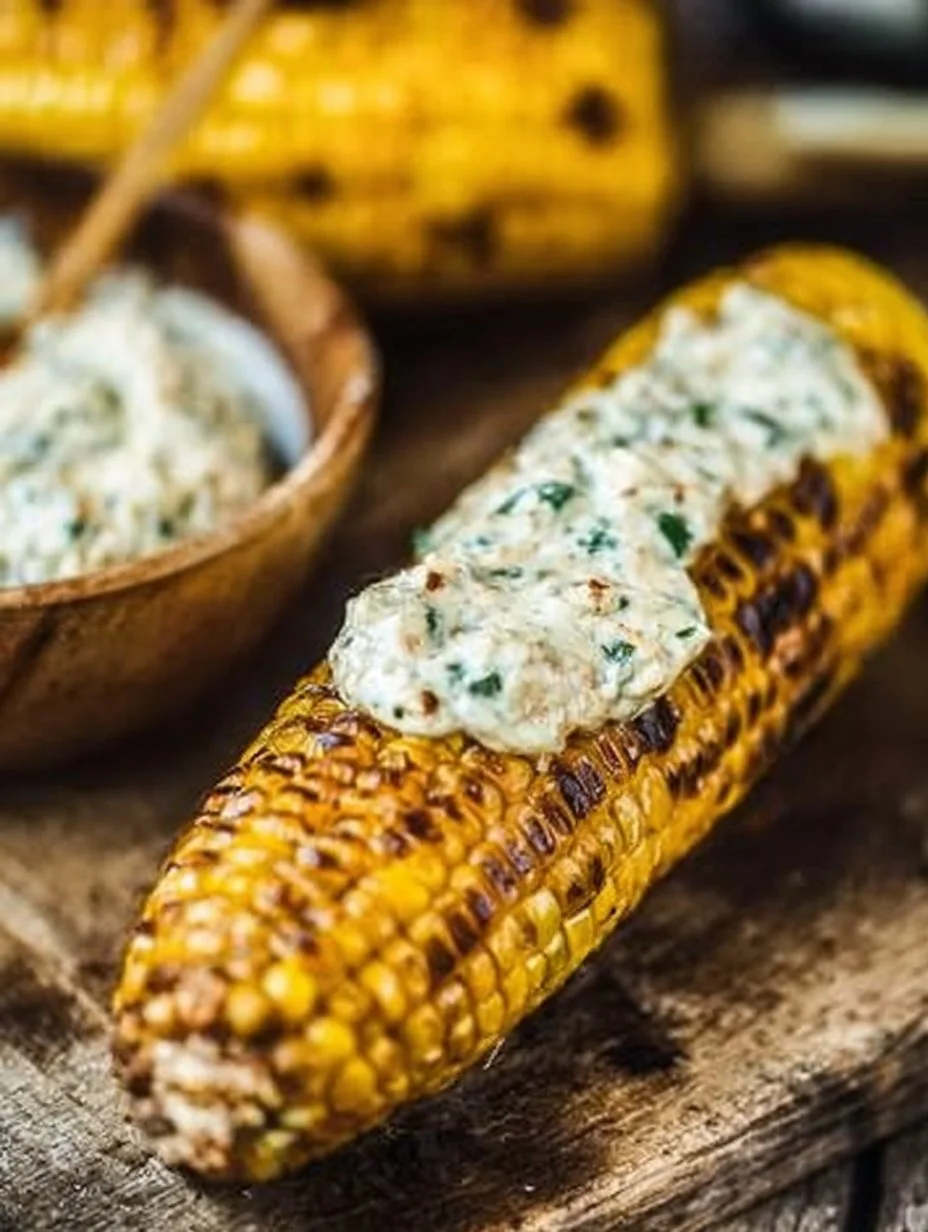 Grilled Corn with Spicy Lime Butter 4 Grilled Corn with Spicy Lime Butter