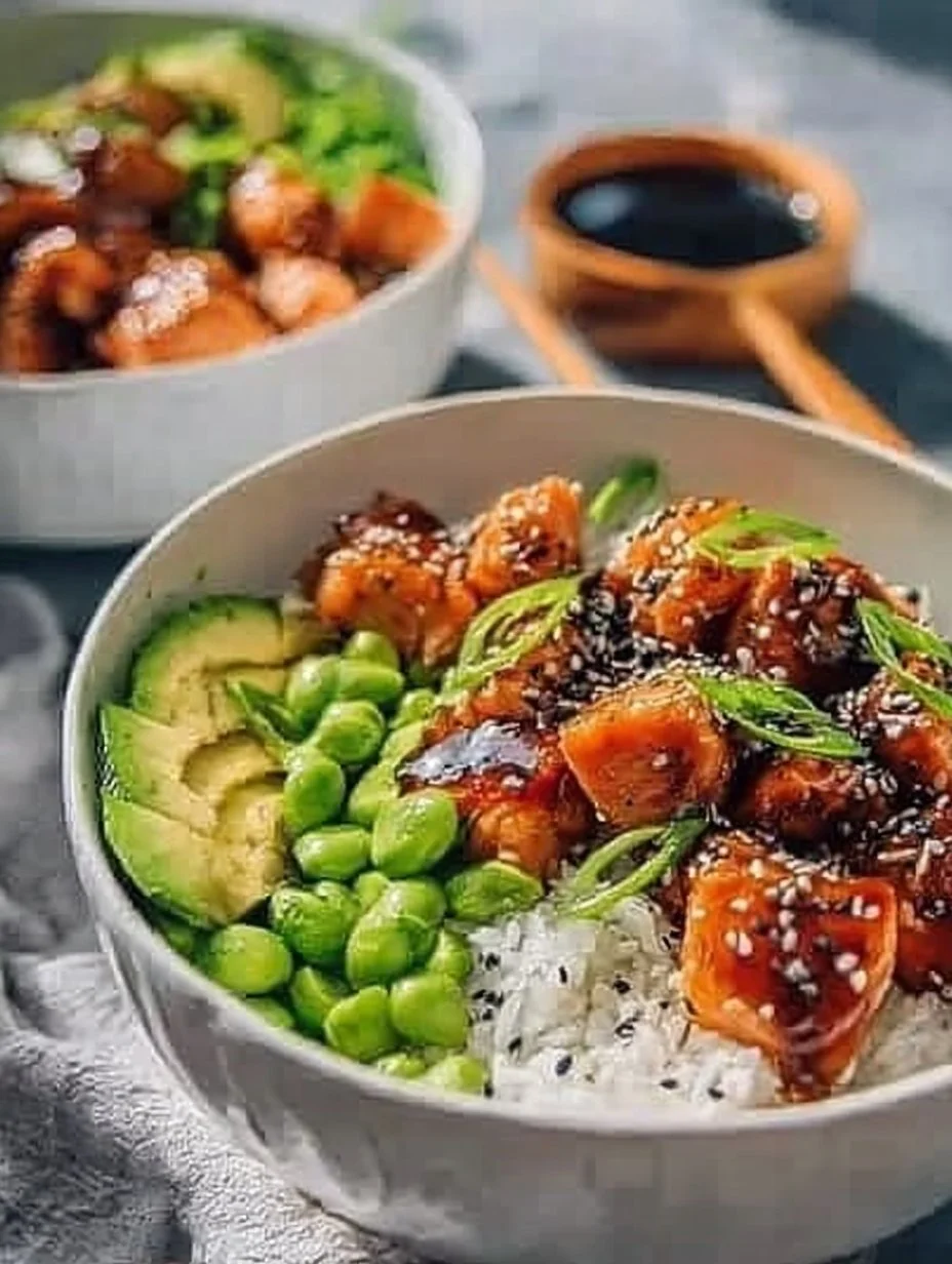 Homemade Teriyaki Salmon Sushi Bowl 8 Homemade Teriyaki Salmon Sushi Bowl
