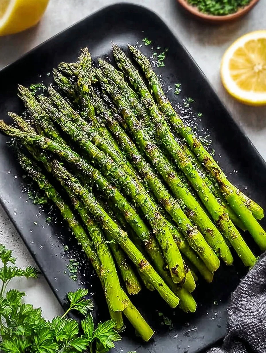 Juicy Grilled Lemon Garlic Asparagus 4 Juicy Grilled Lemon Garlic Asparagus