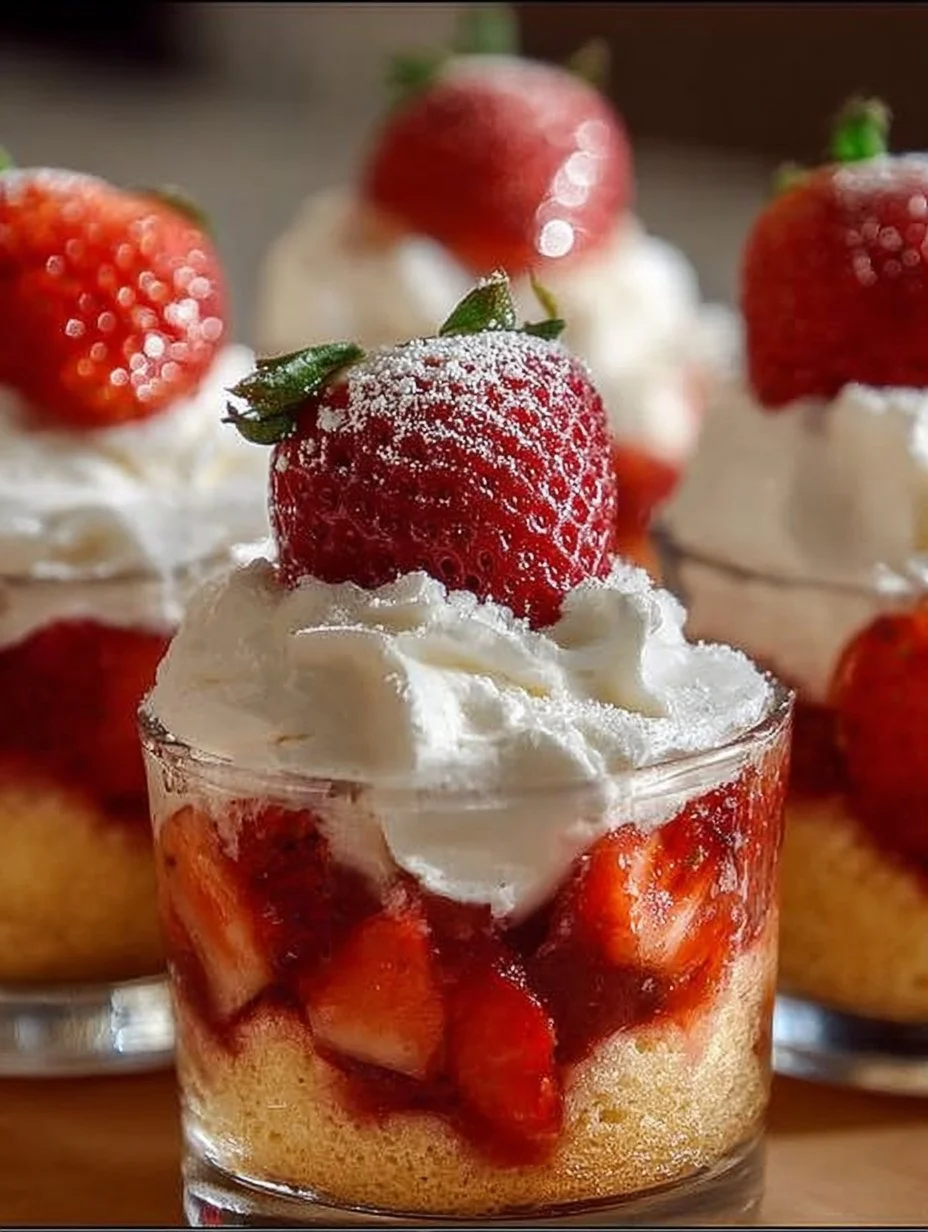 Quick Strawberry Shortcake Cups 4 Quick Strawberry Shortcake Cups